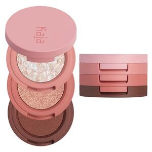 Kaja 18 Coral Sunrise Beauty Bento Eyeshadow Trio- glitter, shimmer & matte